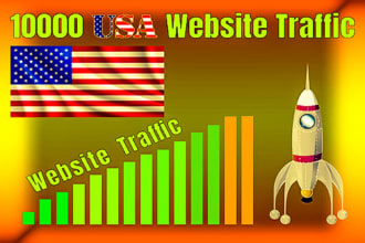 send keyword targeted, organic USA web traffic