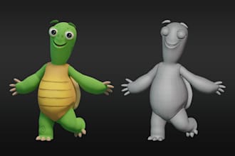 create 3d character modelling from blender