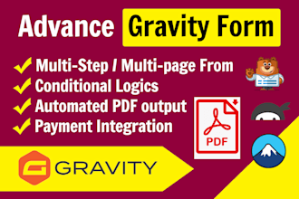 create multi step gravity from wordpress contact form pdf output