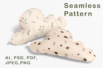 create kids, baby seamless pattern