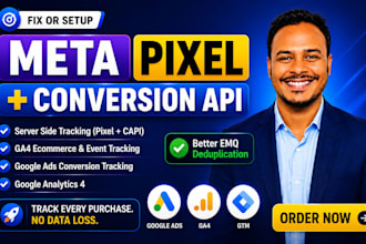setup facebook pixel conversion api, ga4 server side tracking with gtm