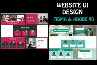 design app, website , landing page in figma adobe xd canva
