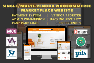 develop single and multi vendor marketplace with dokan