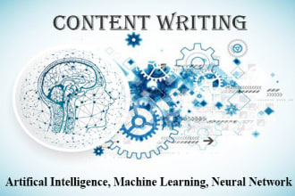 write your ai ml deep learning and data science content