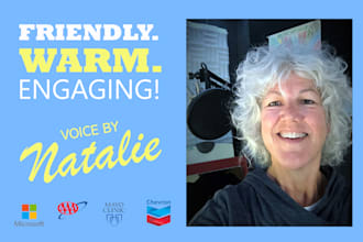be your bright friendly caring warm american english female IVR voice over actor