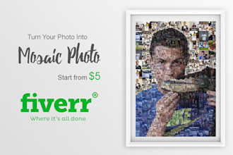 transform your picture into a beautiful photo mosaic