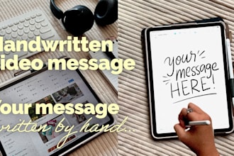create a digital handwritten video message