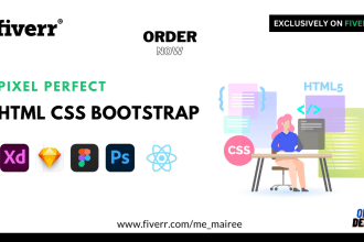 convert psd, xd, figma or sketch to HTML or wordpress