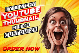 design youtube thumbnail and banner for your channel