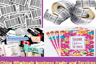 do products barcodes and thank you cards printing