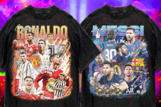 create modern football bootleg tshirt design