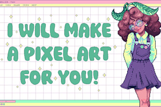 make a pixel art portrait for you