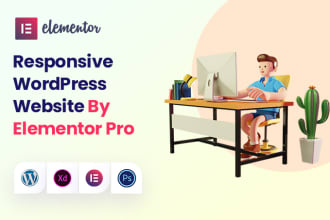 do wordpress elementor website design, elementor landing page, elementor expert