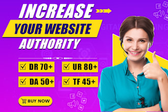 increase ahrefs domain rating DR, moz authority da upto 70