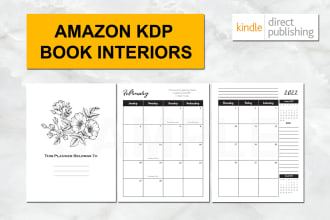 design low or no content interior for amazon KDP
