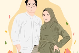 make a minimalist vector illustration