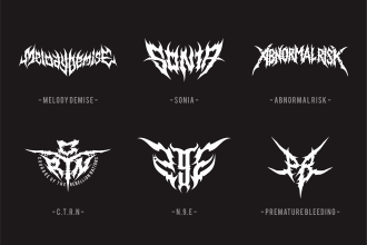 create metal logo for personal, band, community and more