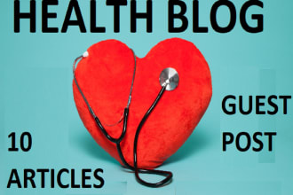 publish a guest post on the health blog
