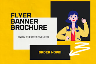design awesome flyer banner brochure