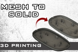 convert or edit your mesh in stl,obj to the step