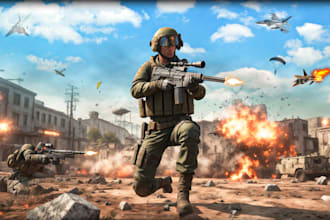 develop 2d and 3d shooting and hunting game for you