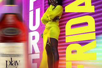 design a flyer for your party, club or bar, restaurant