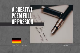 write you a creative german poem