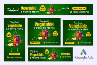 design creative google ads, product banner and web header