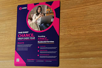 design creative and unique flyer