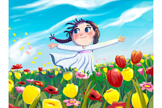 Top 5!  draw cute children book illustrations and book covers