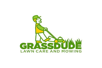 design fun and edgy lawn care logo