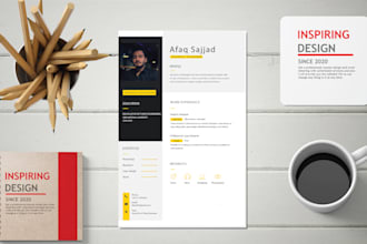 create a professional and creative resume