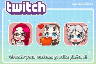 create a cute and custom chibi anime profile picture for you