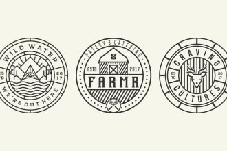 create awesome monoline logo for your brand