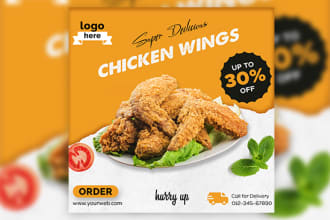 design food poster, flyer or food menus for your restaurant