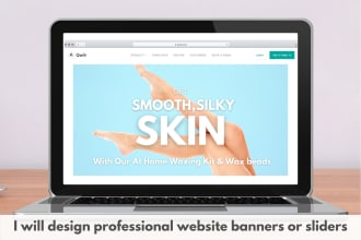design professional web banners or sliders for your business