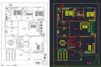 draw your home floor plan in auto cad