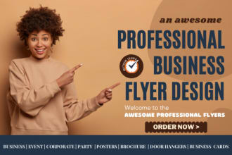 design professional business flyers and posters