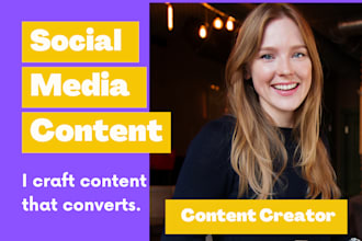 be your instagram and facebook content creator
