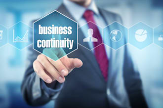 develop business continuity and disaster recovery plans