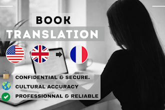 do professional english to french book translation