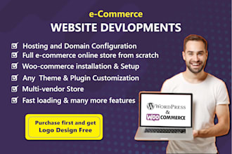 build fast loading ecommerce website for your services