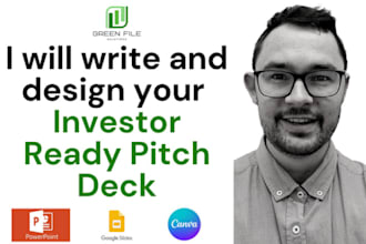 write and design your investor ready pitch deck
