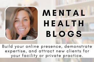 write mental health blogs