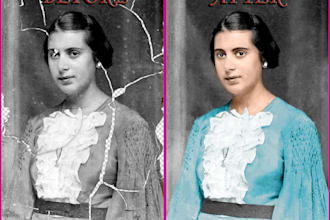 do professionally image editing by photo restoration