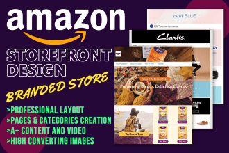create professional amazon storefront design and brand store