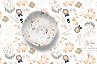 design seamless pattern, textile, repeat and floral pattern