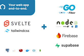 build your web application in sveltekit and golang or nodejs
