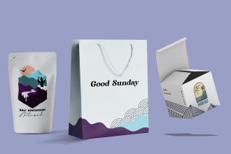 design premium packaging include dieline and label
