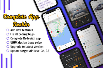 reskin android app, update API level 35 and fix your bugs in android studio